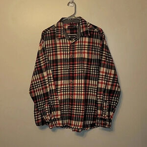 North Axis Flannel Mens XXL 90's vintage red white black LOT E9